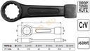 Ключ до pobijania oczkowy 38mm yato6, купить недорого