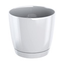 фото mini №1, Flowerpot prosperplast 10 centimeters x 10 x 9, 2 centimeters diameter 10 centimeters plastic white