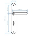 фото mini №5, Inner handle handmet long glass, szyld з aperture turnkey, szyld з aperture turnkey insertion