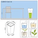 фото mini №9, Flowerpot lechuza cubico color 22 muszkat