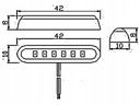 Фара смд синий 12v 10x42mm np кабина led4, купить из Польши