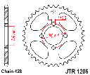 Привод did honda cbr 125 cbr125 цепь zebatki4, купить из Польши