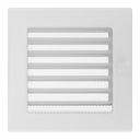 фото mini №5, Lattice ventilation fireplace grilles 17x17 durable white with blinds
