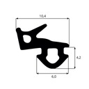 фото mini №2, Gasket window to windows black pvc veka s-1126 300mb