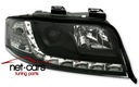 Фары фары audi a6 c5 97-01 dayline led black черное2, купить в Украине