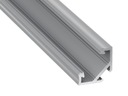 фото mini №1, Profile aluminum angular type c anodized to led strip 1m