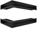 фото mini №1, Lattice fireplace backlash angular 600x400x90 2 pcs black