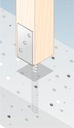 фото mini №9, Ps90u pole base to embedding anchor 90mm