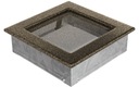 фото mini №4, Lattice ventilation colored grilles 17x17 centimeters black-gold