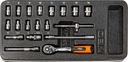 Ключи nasadowe 1/4", набор 19 szt., стелька8, купить запчасти