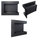 фото mini №5, Biofireplace black suspended angular delta right 600 tuv glass aromatherapy