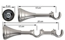 фото mini №16, Cornice double 19 mm+ 19 mm 240 centimeters