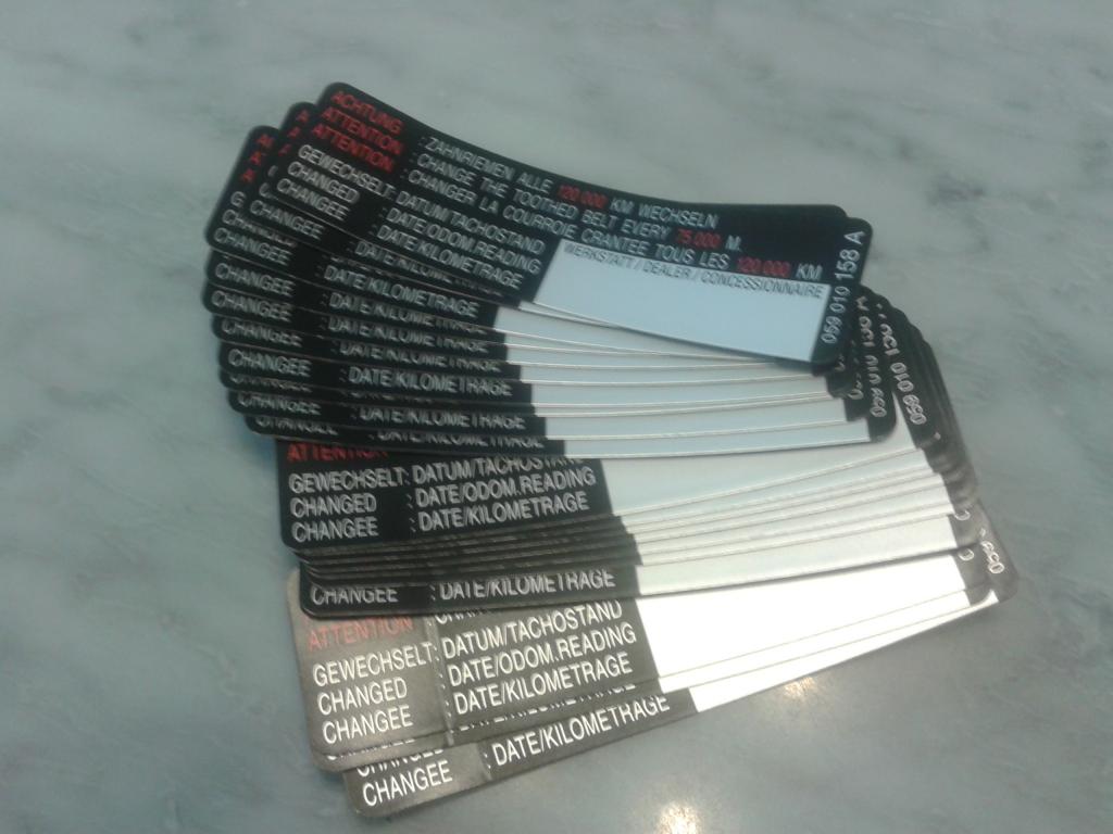 Бирка замены масла skoda - 92 фото