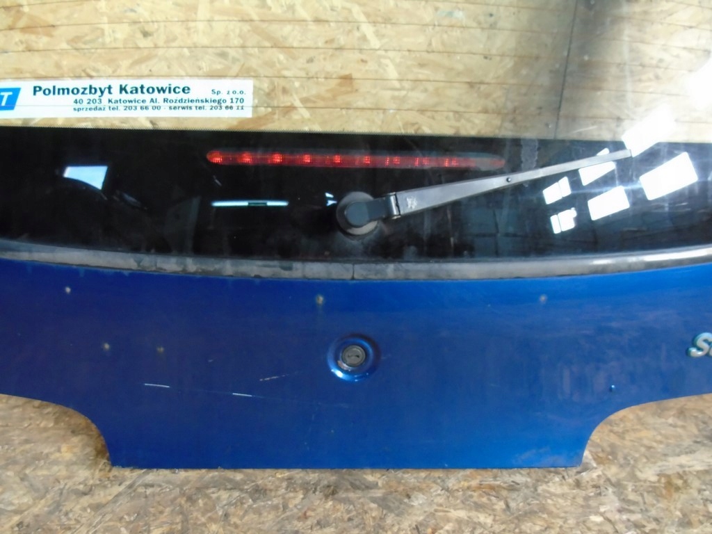 Fiat Seicento tylna klapa bagażnika niebieska 7701369891