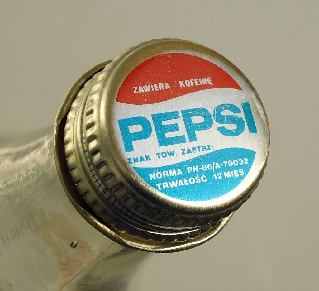 PEPSI-COLA - butelka 1 l z zakrętką PN-86 Szczecin