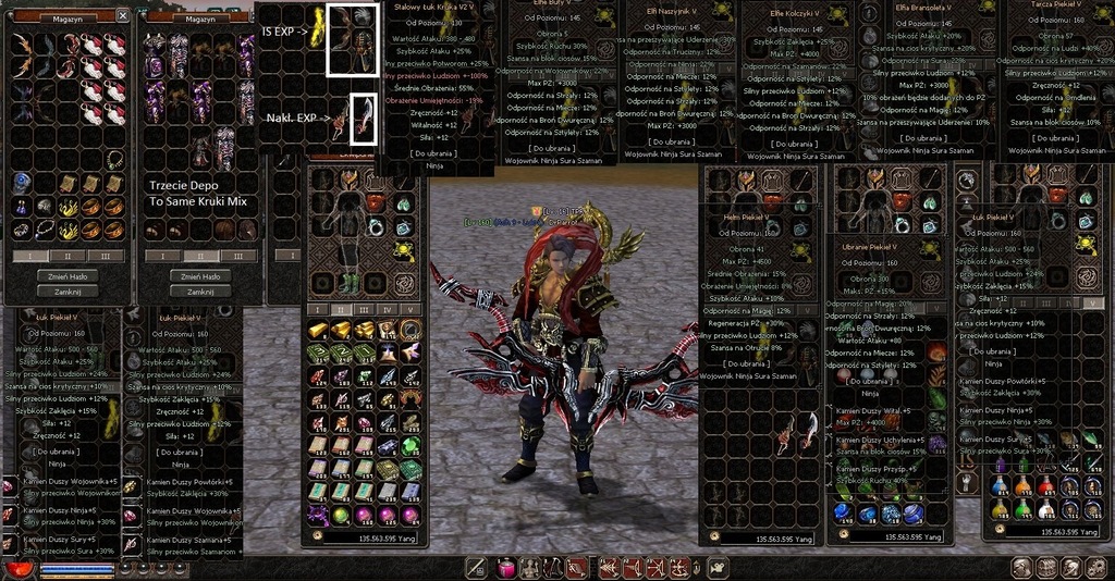 MAX Archer Full IS / 3 Łuki PVP MT2 Metin2 Dreikon
