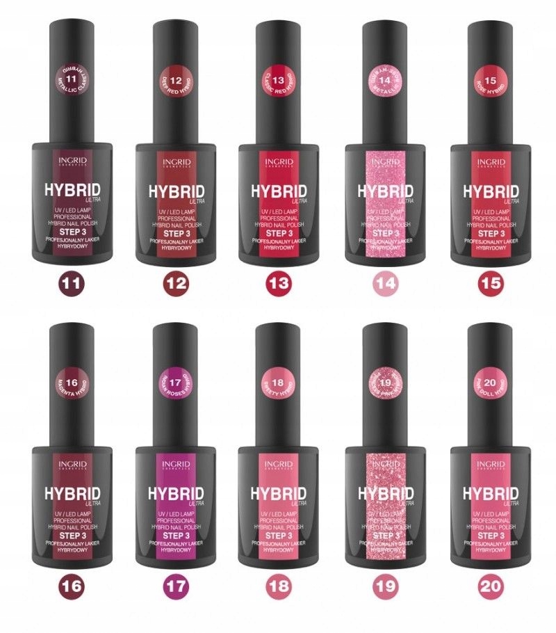Ingrid Lakier hybrydowy nr 16 Magenta 7ml