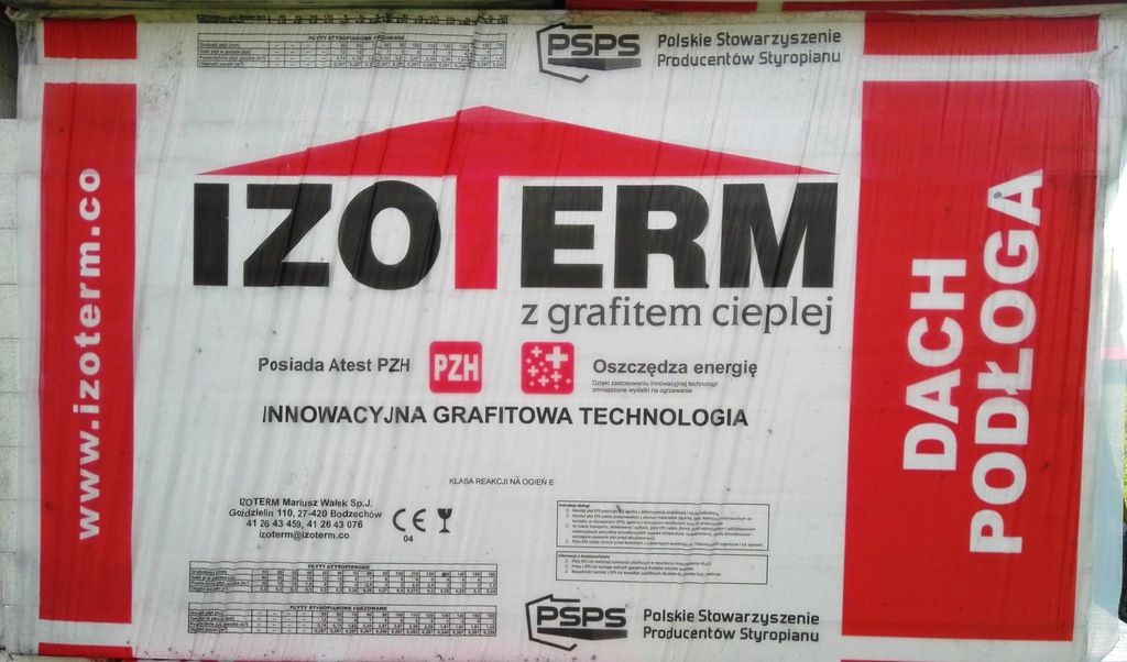 Styropian IZOTERM dach podłoga gr. 5cm (6,9m3)
