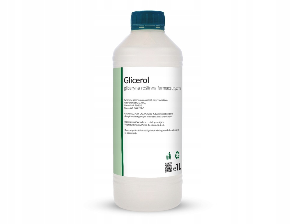 GLICEROL GLICERYNA FARMACEUTYCZNA ROŚLINNA 1L