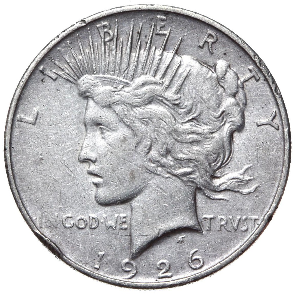 USA - moneta - 1 Dolar 1926 D - SREBRO