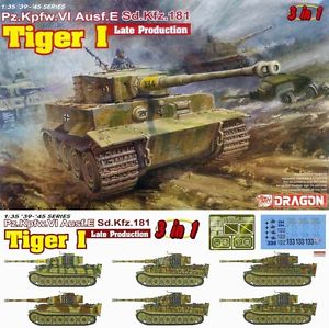 DRAGON 6406 TIGER I 3in1 LATE PROD.+ BONUS!!