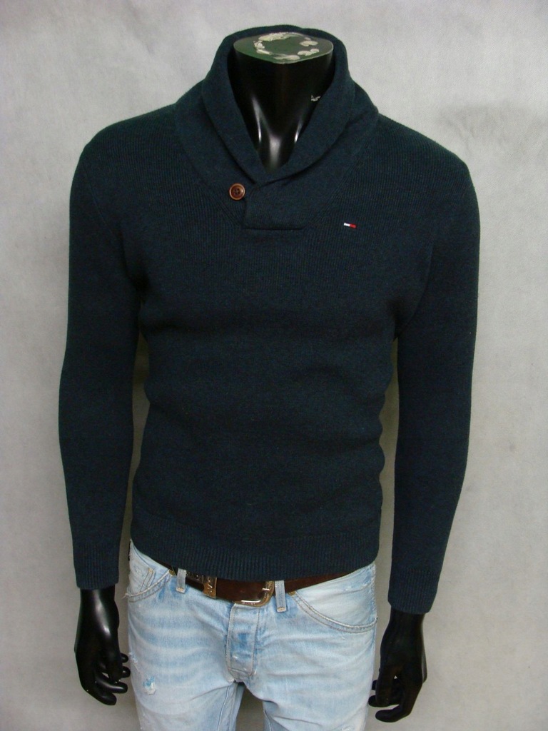 TOMMY HILFIGER SUPER SWETER MĘSKI ZIMOWY