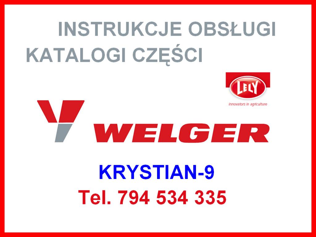 Katalog części prasa LELY WELGER RP 415 445