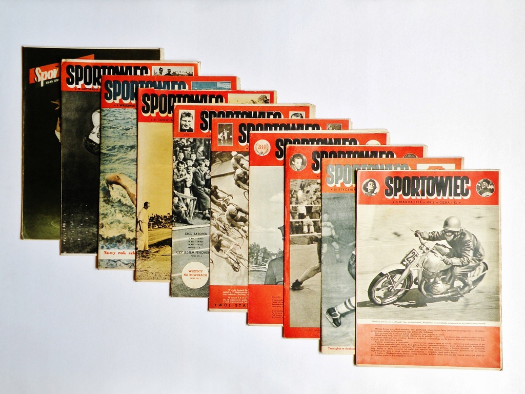 Tygodnik ''Sportowiec'' ; 11 n-rów z lat 1952-1954