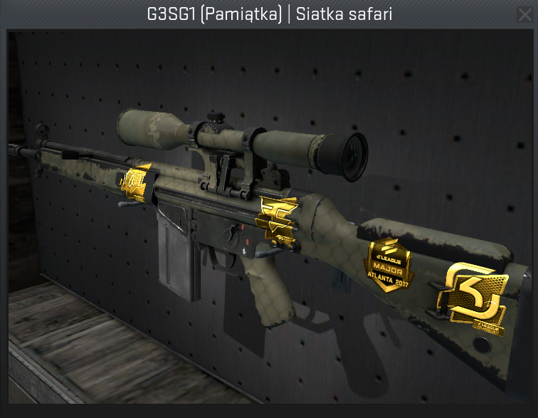 G3SG1 PAMIĄTKA 4x FOLIA CS GO skin