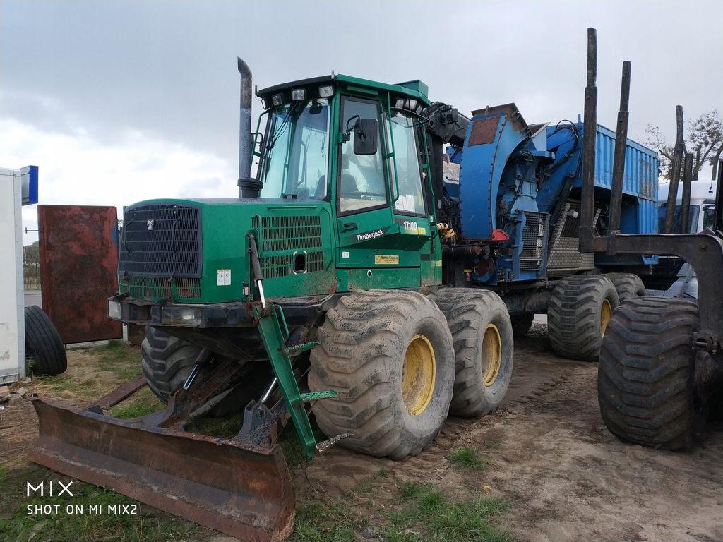 Rębak Bruks 805 na Forwarder Timberjack 1710D 2008