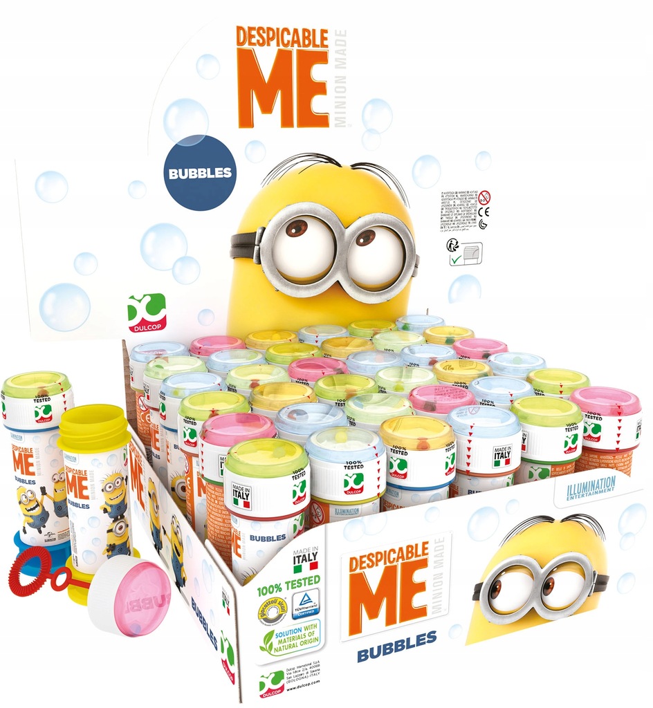 BAŃKI MYDLANE MINIONKI MINIONS PUDEŁKO BUBBLE HIT