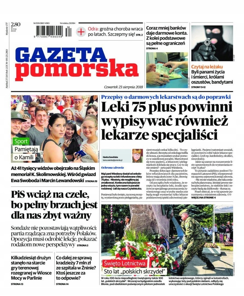 Gazeta Pomorska - Inowrocław, Mogilno, Żnin 195/20