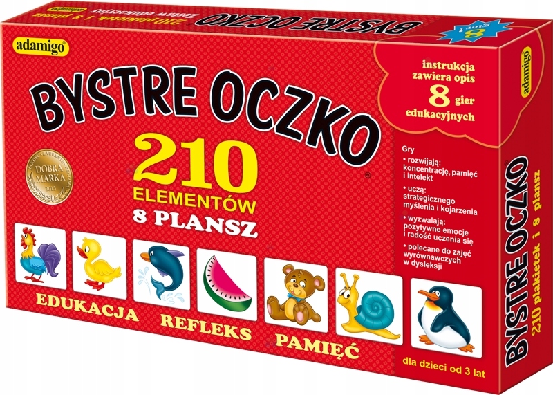 Gry Dla 5 Latka Edukacyjne GRY EDUKACYJNE dziecięce ZESTAW 8 GIER 3 4 5 latka - 7691455023