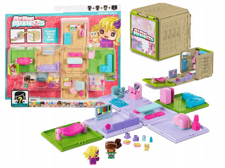 Mattel MY MINI MIXIEQ'S Domek MEBELKI 3xFigurka