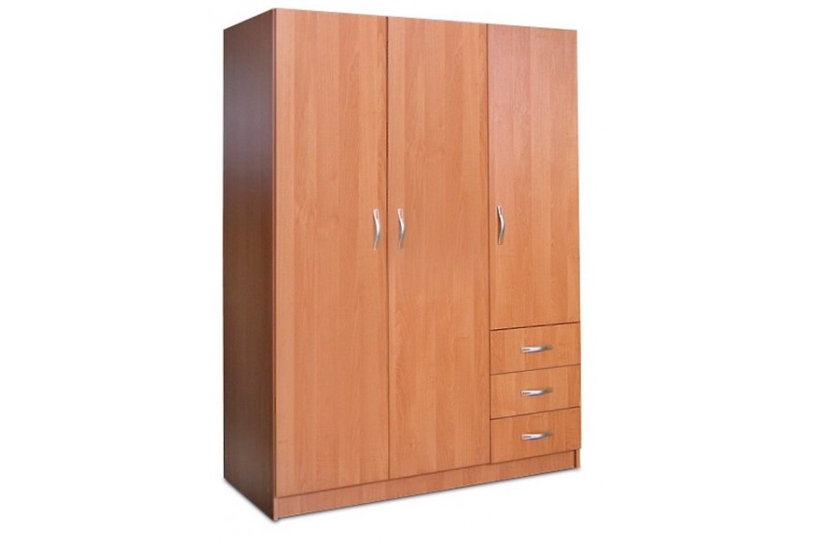 Szafa trzydrzwiowa 120 cm do przedpokoju olcha