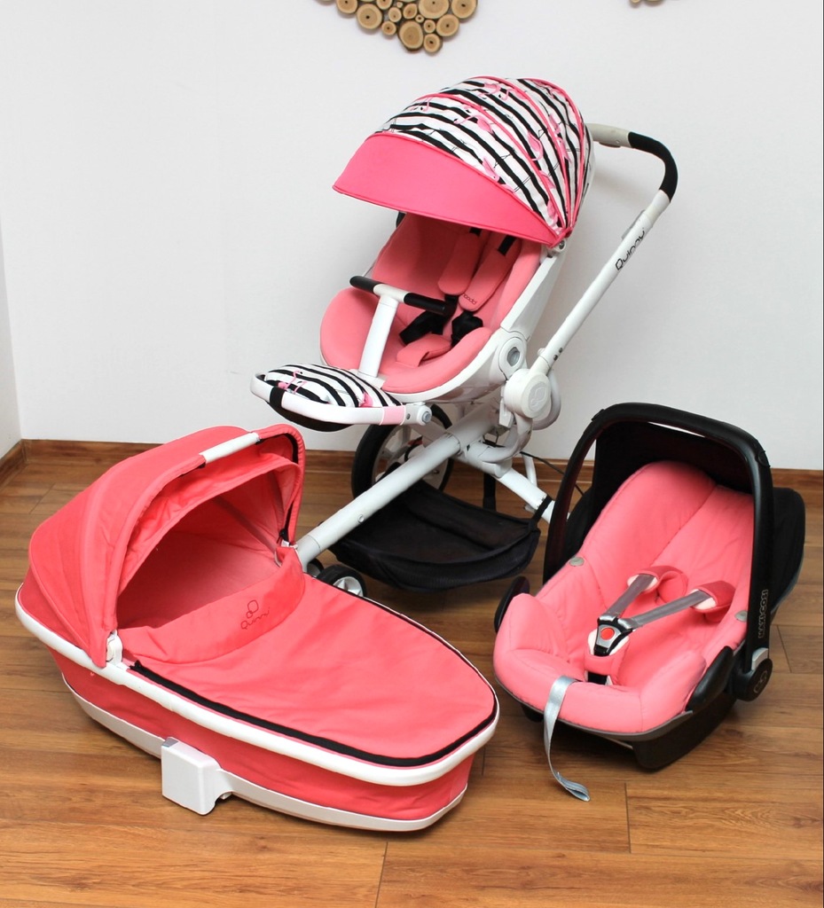 Quinny Moodd Pink Precious 3w1 Maxi Cosi Pebble