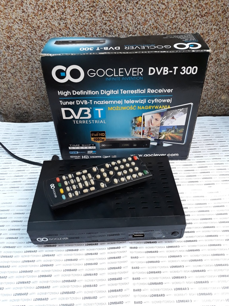Dekoder Goclever DVB-T 300 !! Komplet 1075/18