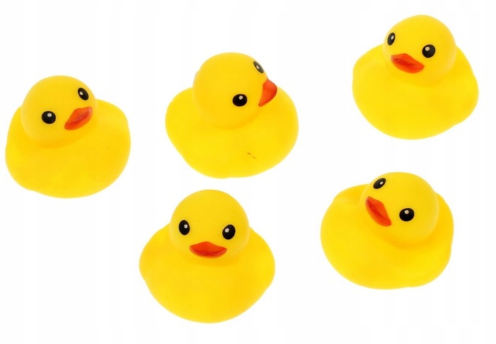 5 X GUMOWA KACZKA DO KAPIELI KACZUSZKI PISZCZKI
