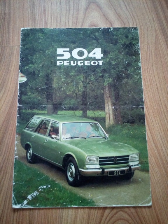 Katalog, prospekt Peugeot 504. 1979 Okazja