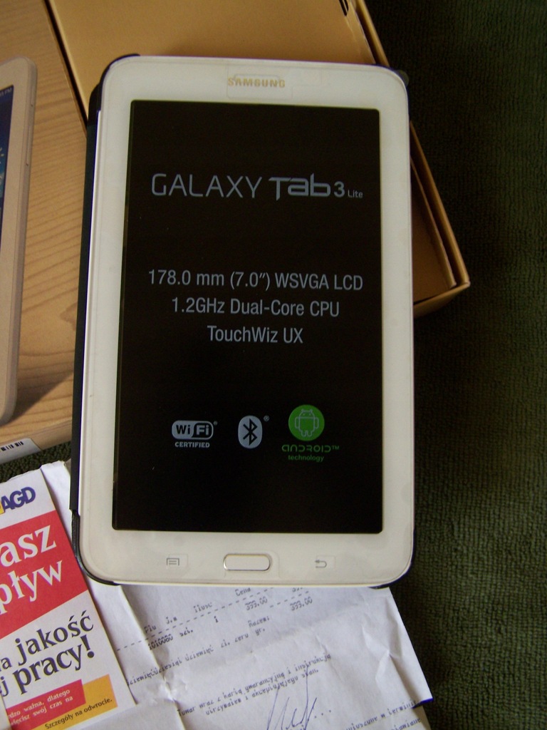 Tablet Samsung Galaxy Tab 3 Lite SM T110 7676989126 oficjalne
