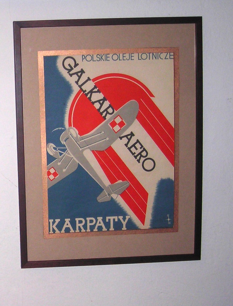 Stara reklama GALKAR AERO samoloty