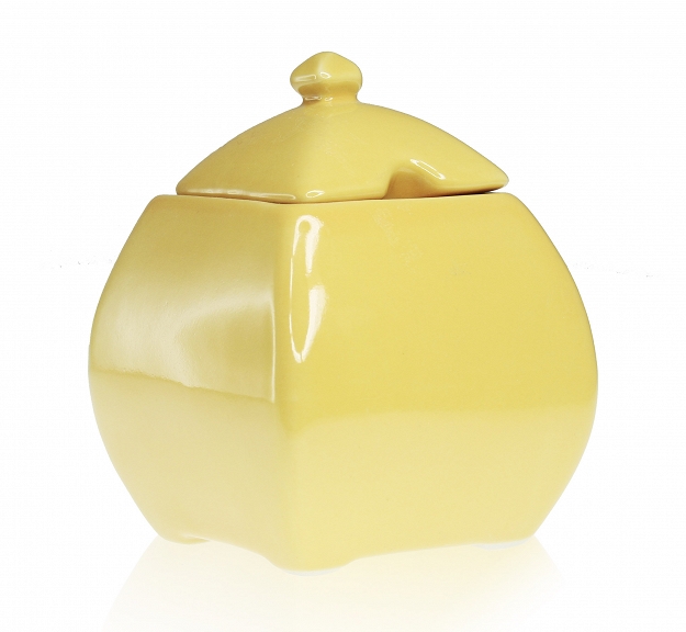 Cukiernica ceramiczna ŻÓŁTA Cukierniczka Pojemna