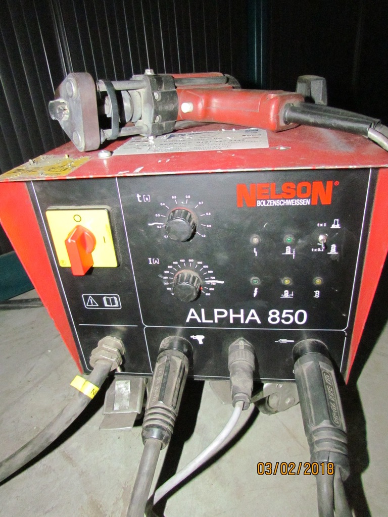 zgrzewarka nelson ALPHA 850 GWOŹDZI KOŁKÓW BOLCÓW