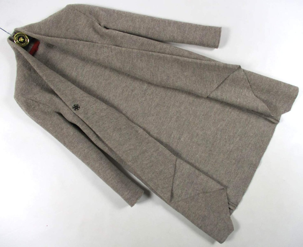 VETONO płaszcz TAUPE WEŁNA 100% #216