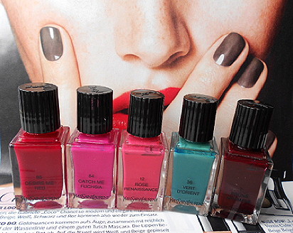 YSL La Lacque - lakier do paznokci - super kolory