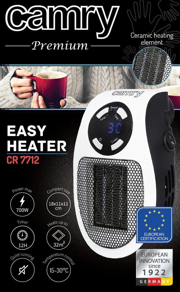EASY HEATER CAMRY CR 7712 grzejnik elektryczny - 7477138866 - oficjalne