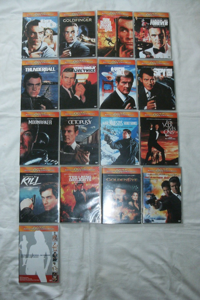 BOND - filmy DVD - 16 części + dodatek