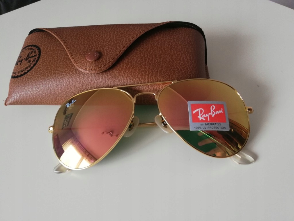 Ray Ban Aviator 62 Mm Pink 3026 Rozowe Lustrzanki 7463634087 Oficjalne Archiwum Allegro