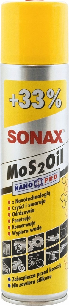 SONAX olej z MoS2 smarujący z dwusiarczkiem molibd