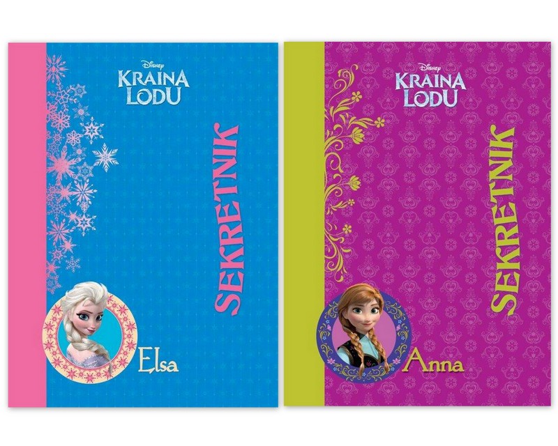 Kraina Lodu Sekretnik Elsa Anna Notes Pamiętnik